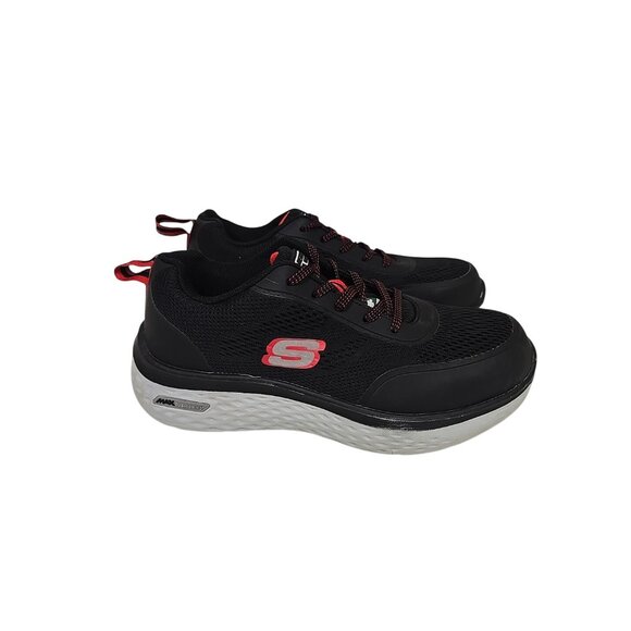 Skechers Women's Steel Toe Steel Plate Athletic Work Shoes 99997000 Black Red 9M - Picture 2 of 8